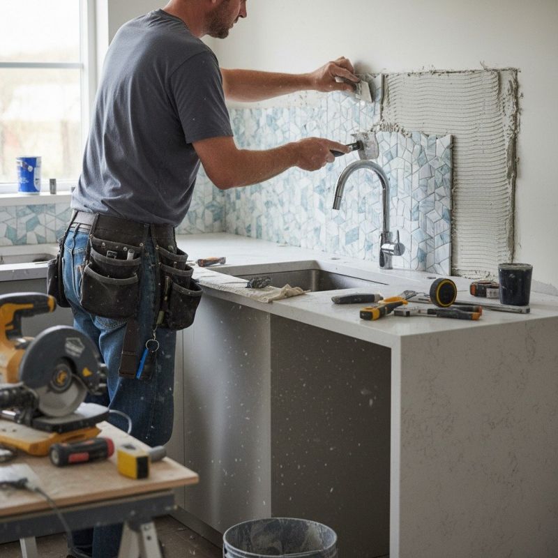 Stove Backsplash Installation in Wilmington, NC